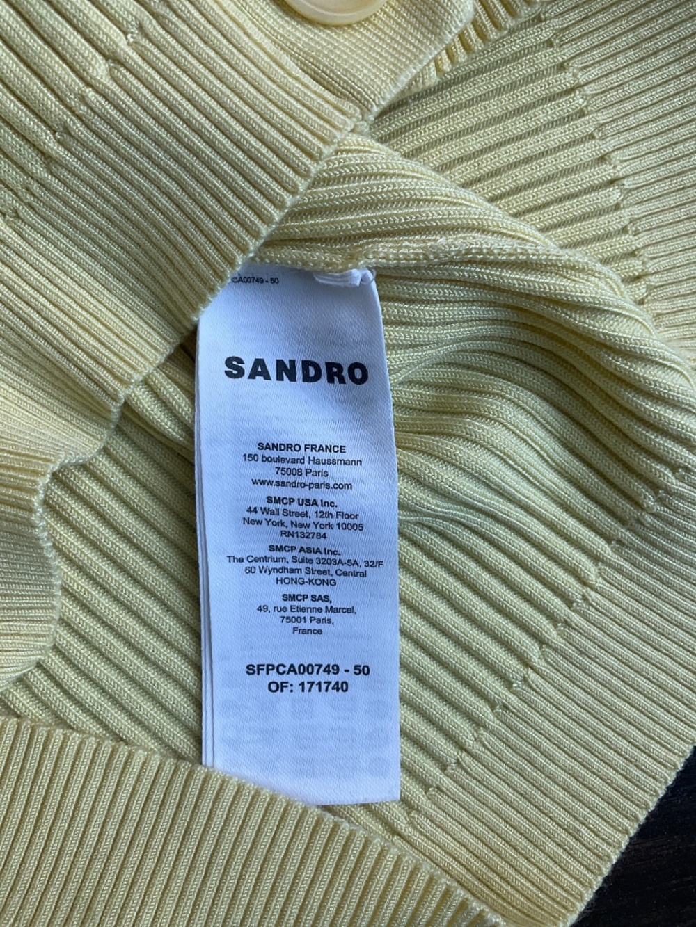 Sandro Ribbed Crop Cardigan - Picture 5 of 8